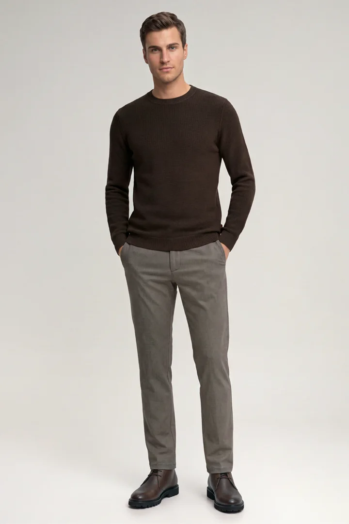 JOOP! präsentiert das Produkt Chino in Beige gemustert aus der Kategorie Hosen & Chinos als Outfit