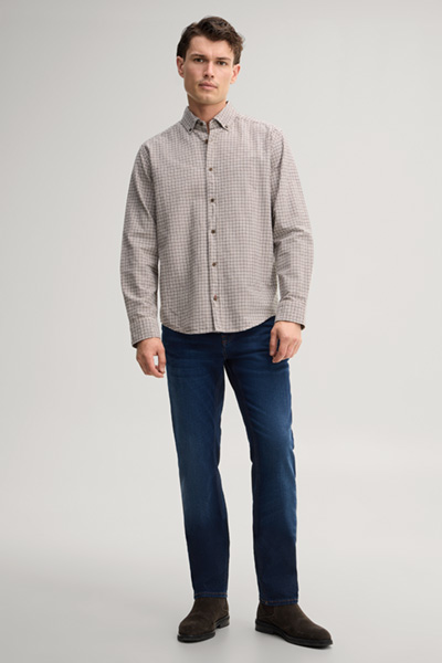 Führt zu Produktdetailseite „Five-Pocket-Jeans mit Stretch in Navy"
