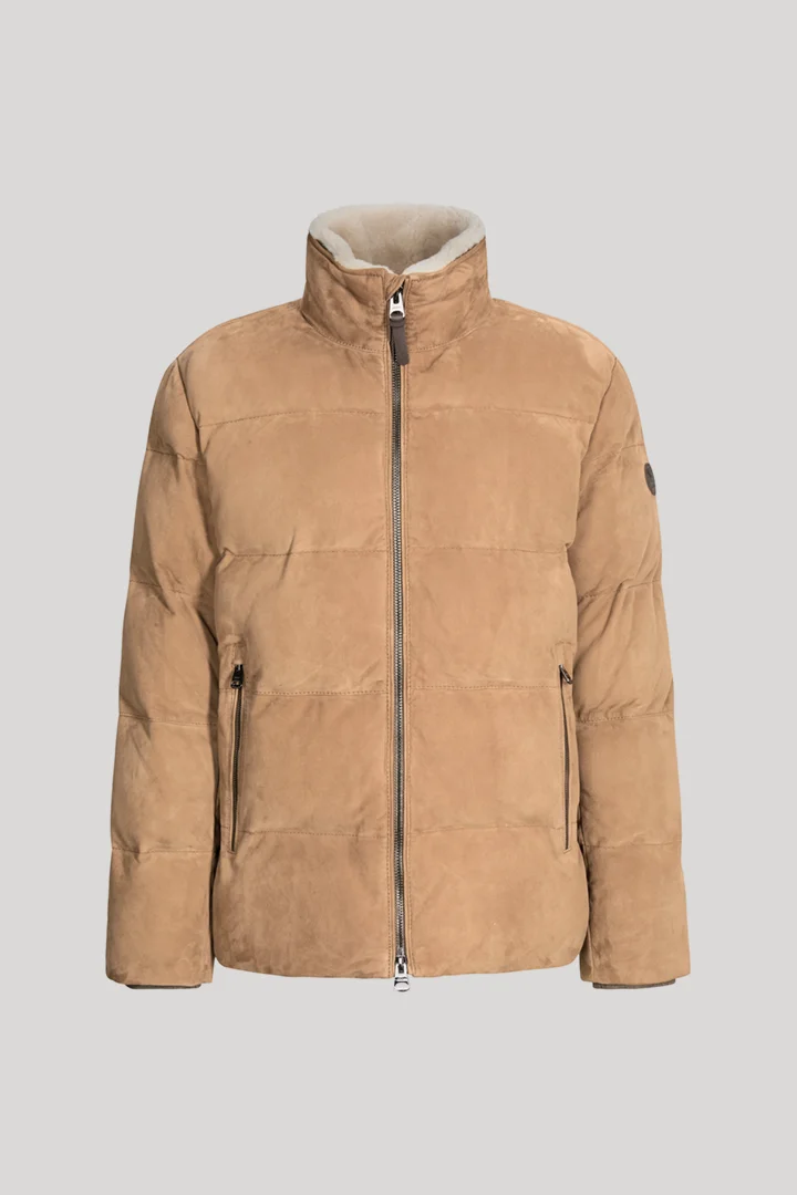 Beige suede jacket