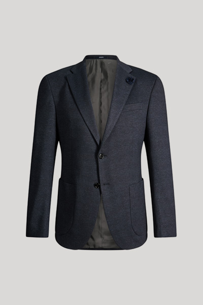 Modular suit jacket in a viscose blend, in navy