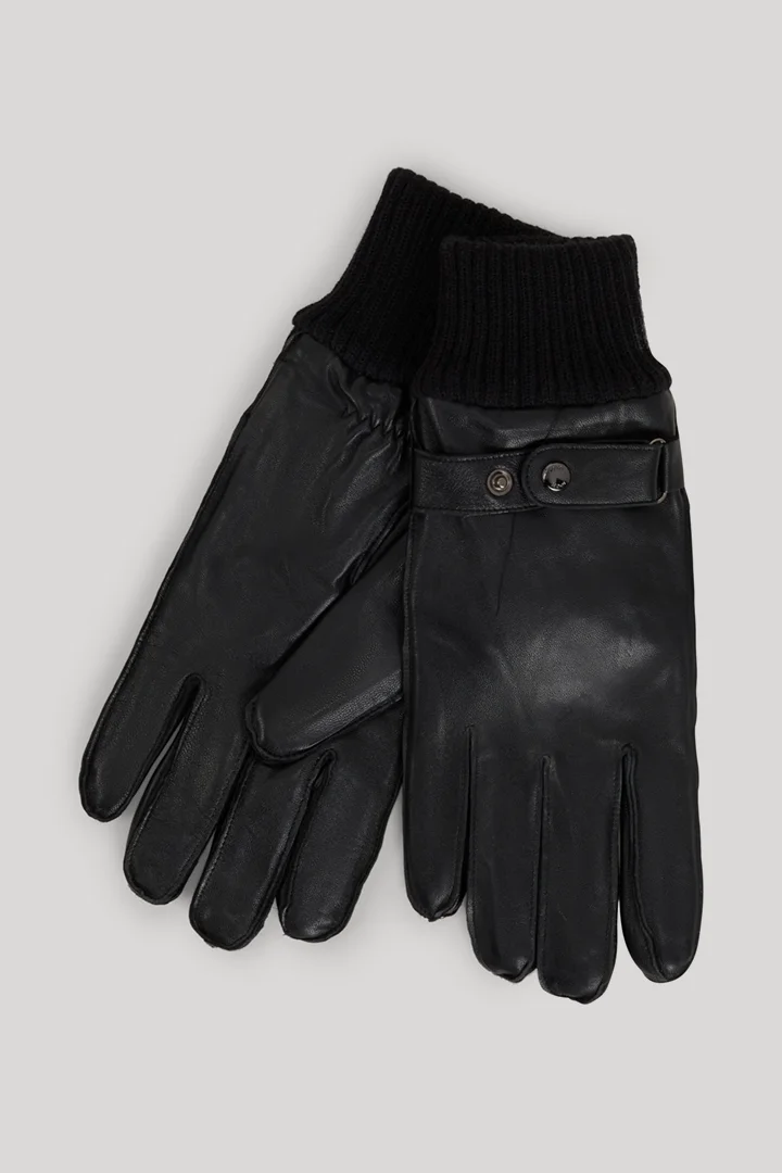 Führt zu Produktdetailseite „Handschuhe in Schwarz"