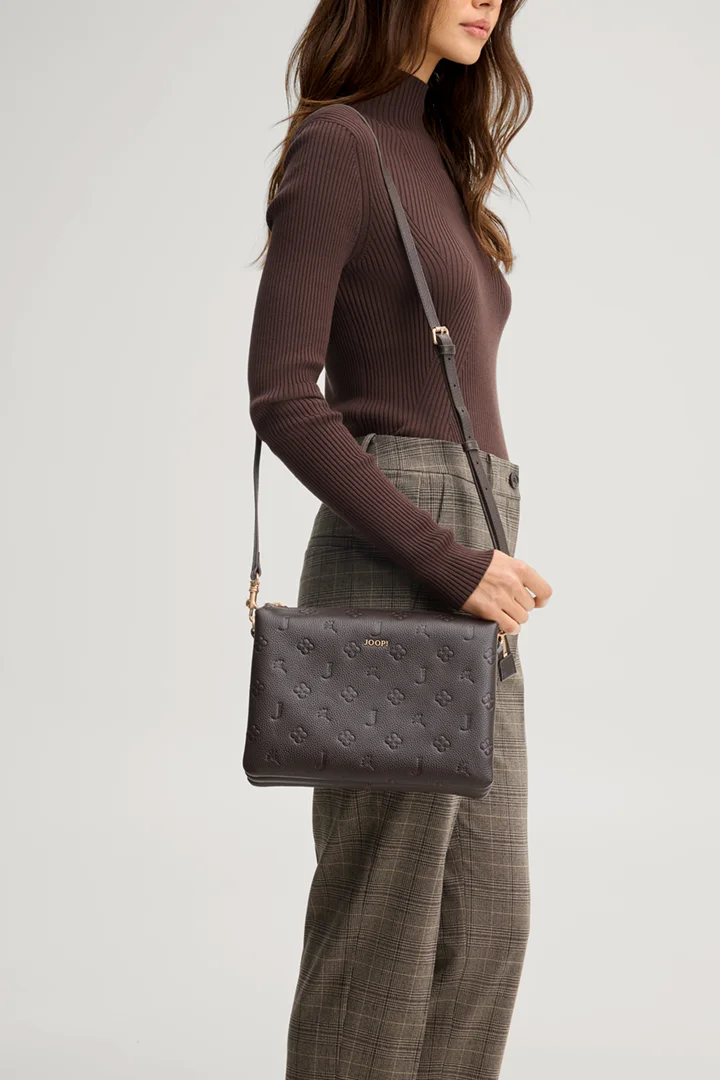 Leads to product detail page "Boccia noreen shoulder bag in dark brown with a pattern"