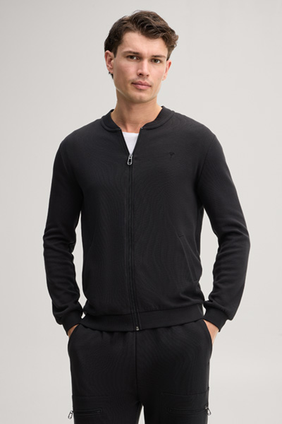 Führt zu Produktdetailseite „Loungewear Sweatjacke in Schwarz"