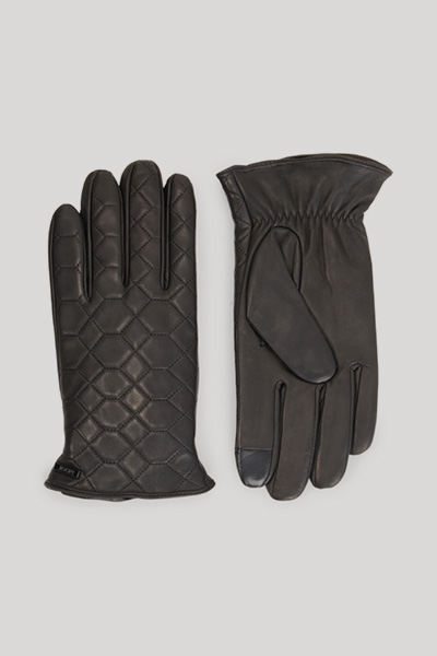 Lederhandschuhe in Schwarz