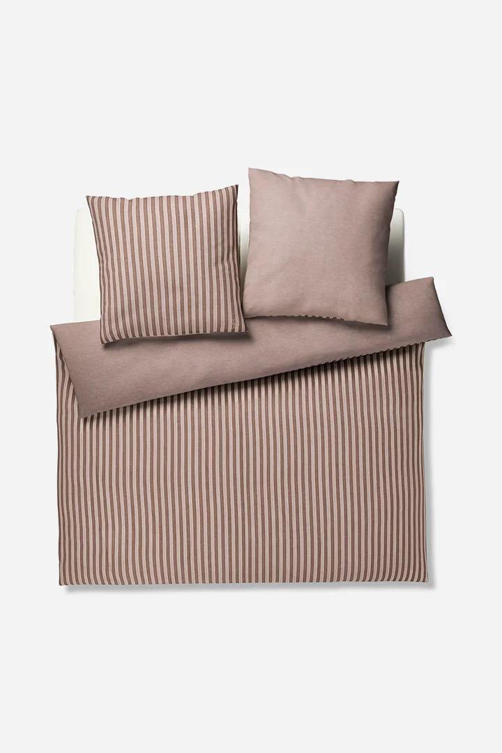 Leads to product detail page "JOOP! soft lines bed linen in brown"