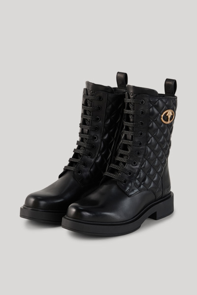 Leads to product detail page "Trapunta mia lace-up boots in black"