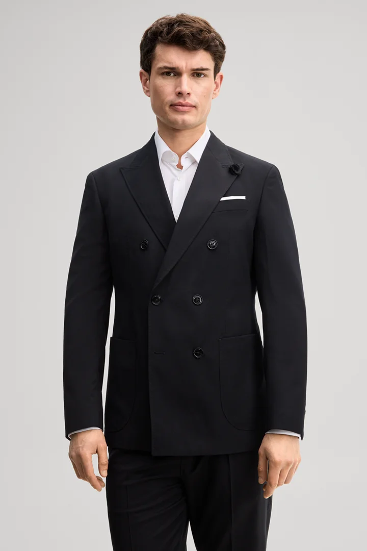 Leads to product detail page "Modular double-breasted suit jacket in black"
