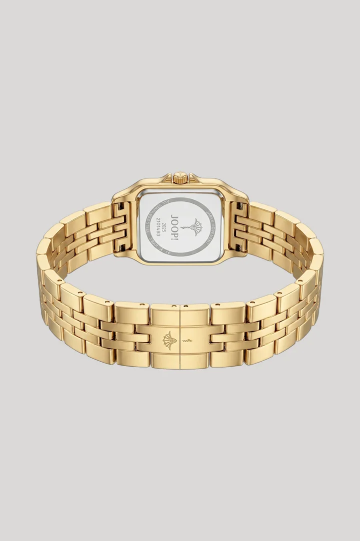 Leads to product detail page "Women’s gold wristwatch"