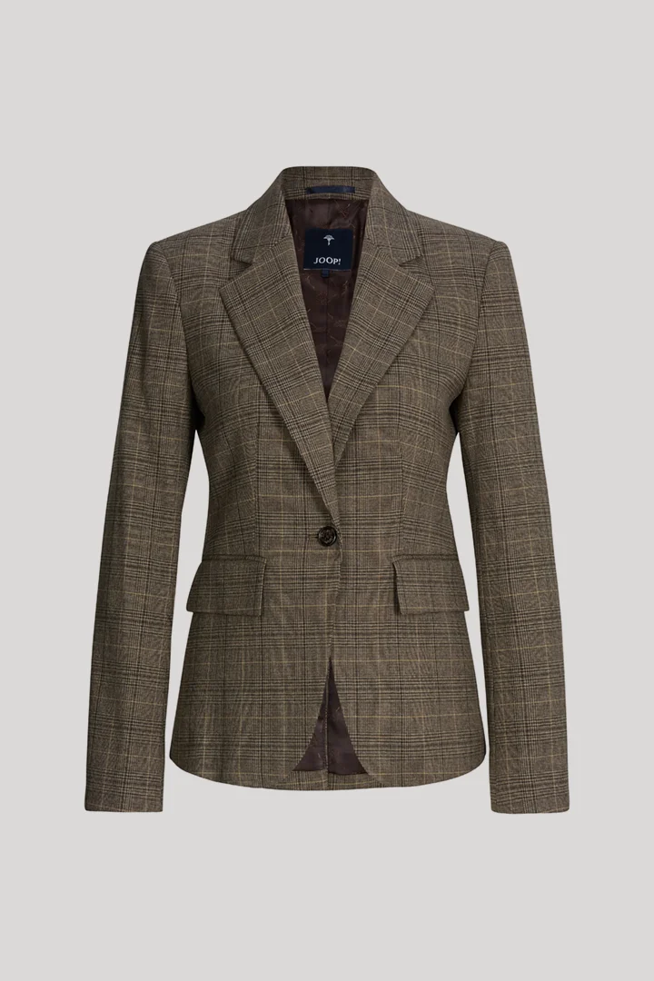 JOOP! präsentiert das Produkt Blazer in Beige-Schwarz kariert aus der Kategorie Blazer & Westen als Freisteller