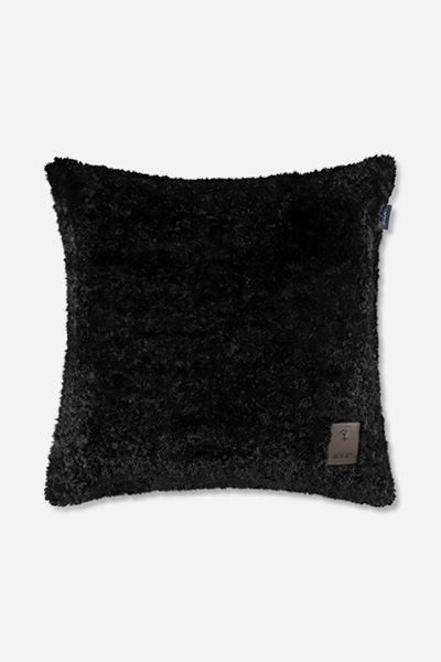 Leads to product detail page "JOOP! curly decorative cushion cover in black, 50 x 50 cm"