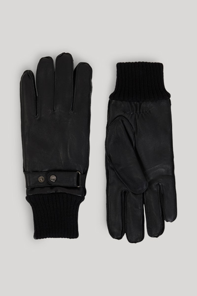Führt zu Produktdetailseite „Handschuhe in Schwarz"