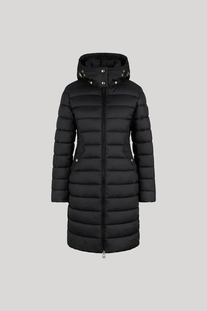JOOP! präsentiert das Produkt Steppmantel mit Kapuze in Schwarz aus der Kategorie Mäntel als Freisteller