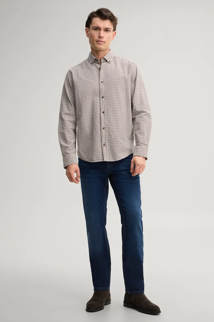 Führt zu Produktdetailseite „Five-Pocket-Jeans mit Stretch in Navy"