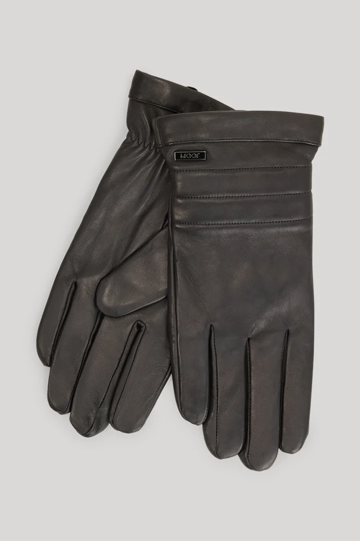 Führt zu Produktdetailseite „Lederhandschuhe in Schwarz"