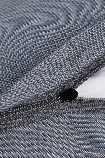 Leads to product detail page "JOOP! soft label cushion in blue, 35 x 35 cm"