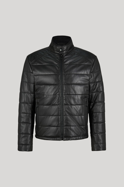 Lederjacke aus Lammnappa in Schwarz