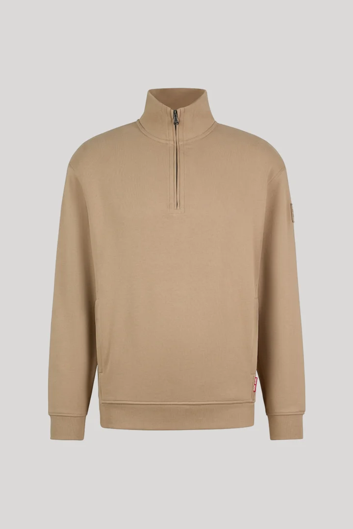 Führt zu Produktdetailseite „Sweatshirt mit Zipper in Braun"