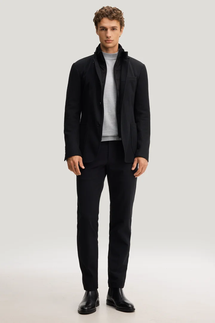 JOOP! presents the product Black suit jacket with a stand-up collar from the category Tailored Jackets & Vests as an outfit