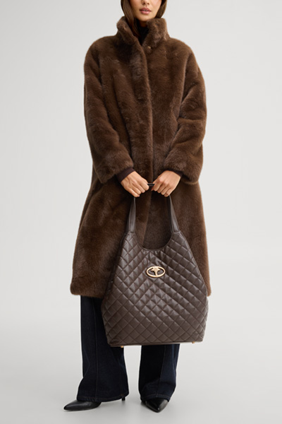 Leads to product detail page "Bellagio heiress shopper bag in dark brown"
