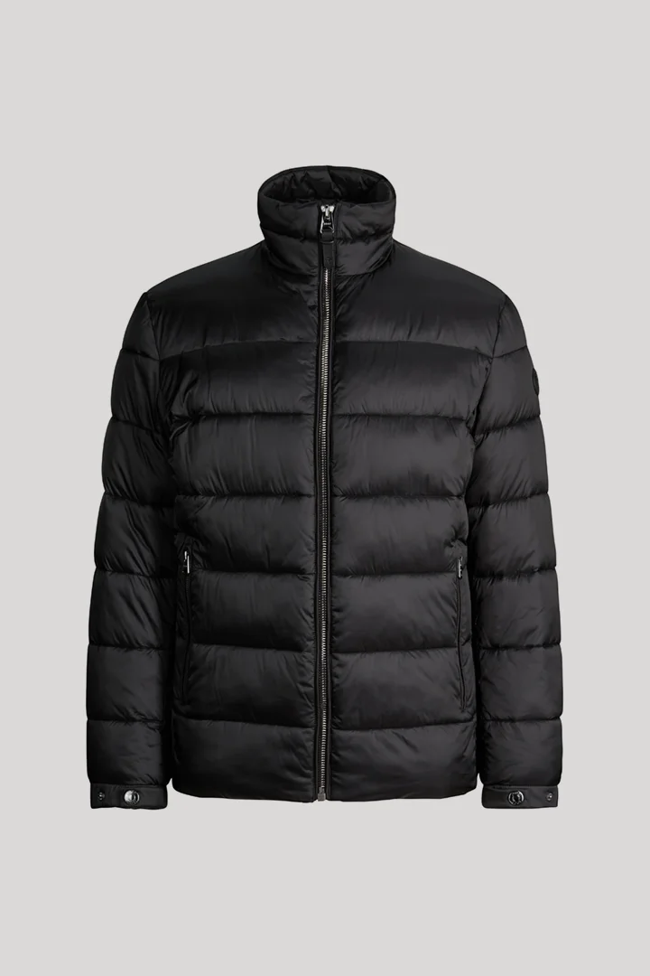 Führt zu Produktdetailseite „Steppjacke mit Stehkragen in Schwarz"