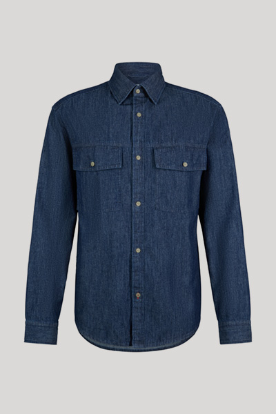 Führt zu Produktdetailseite „Jeanshemd in Dunkelblau"