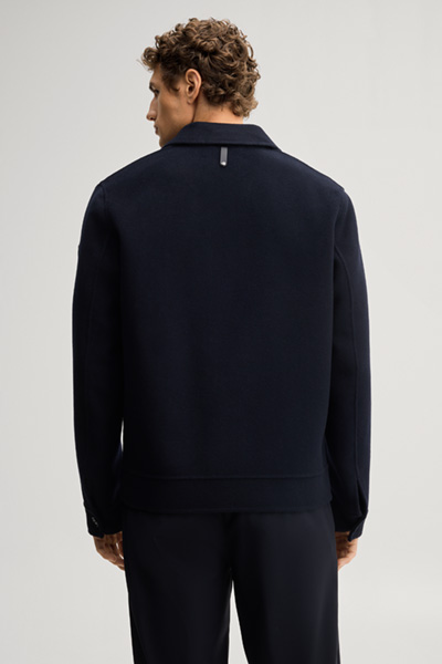 Führt zu Produktdetailseite „Hemdjacke aus Wollmix mit Cashmere in Navy"