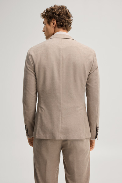 Leads to product detail page "Beige wool-blend suit jacket"