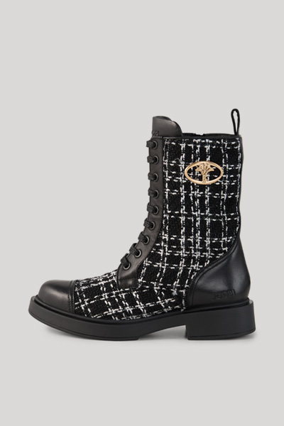 Leads to product detail page "Milano mia lace-up boots in black"