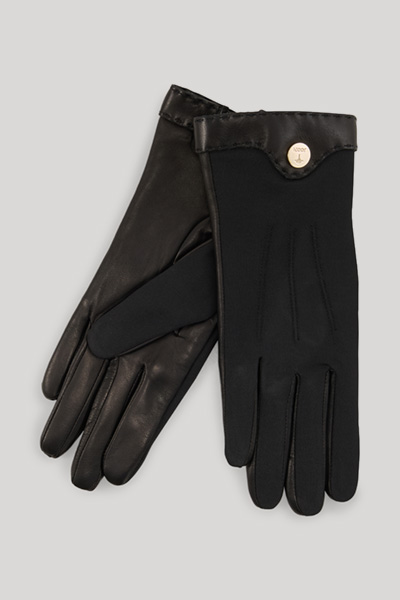 Leads to product detail page "Lined gloves in black"