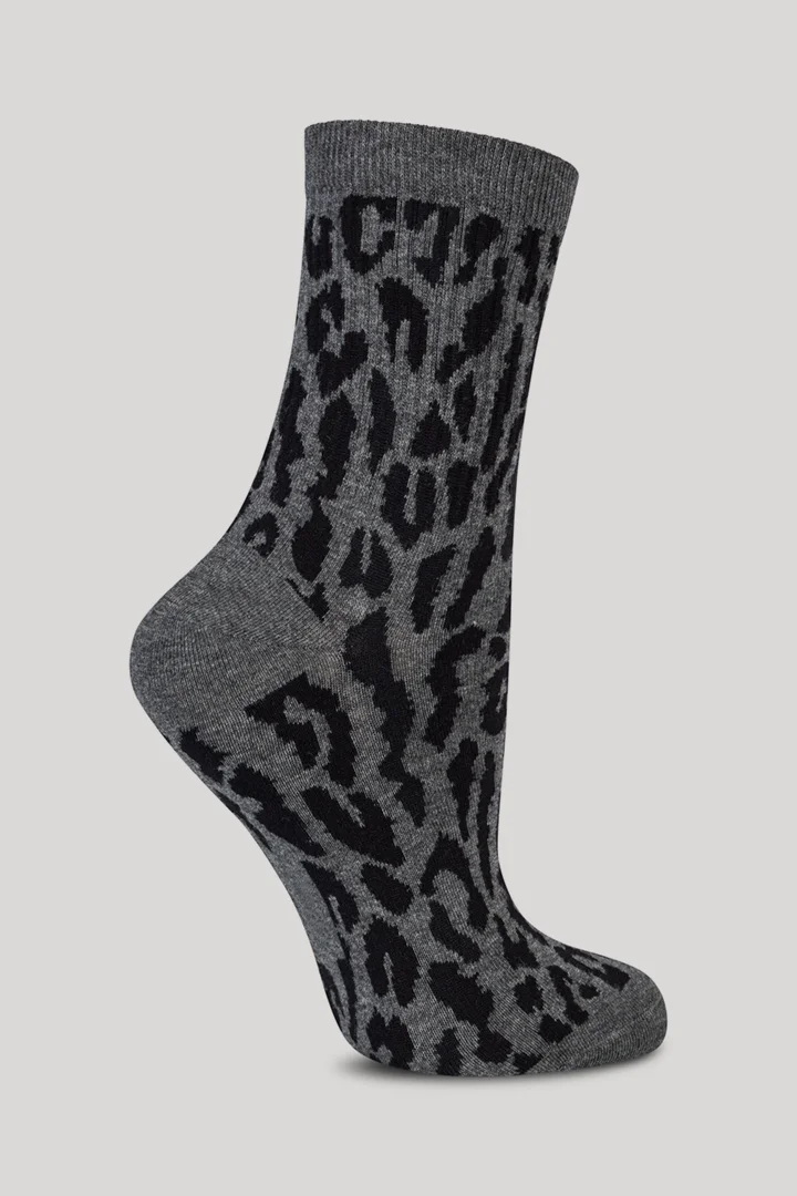 Führt zu Produktdetailseite „Socken For Your Daily Glam in Anthrazit Leo"