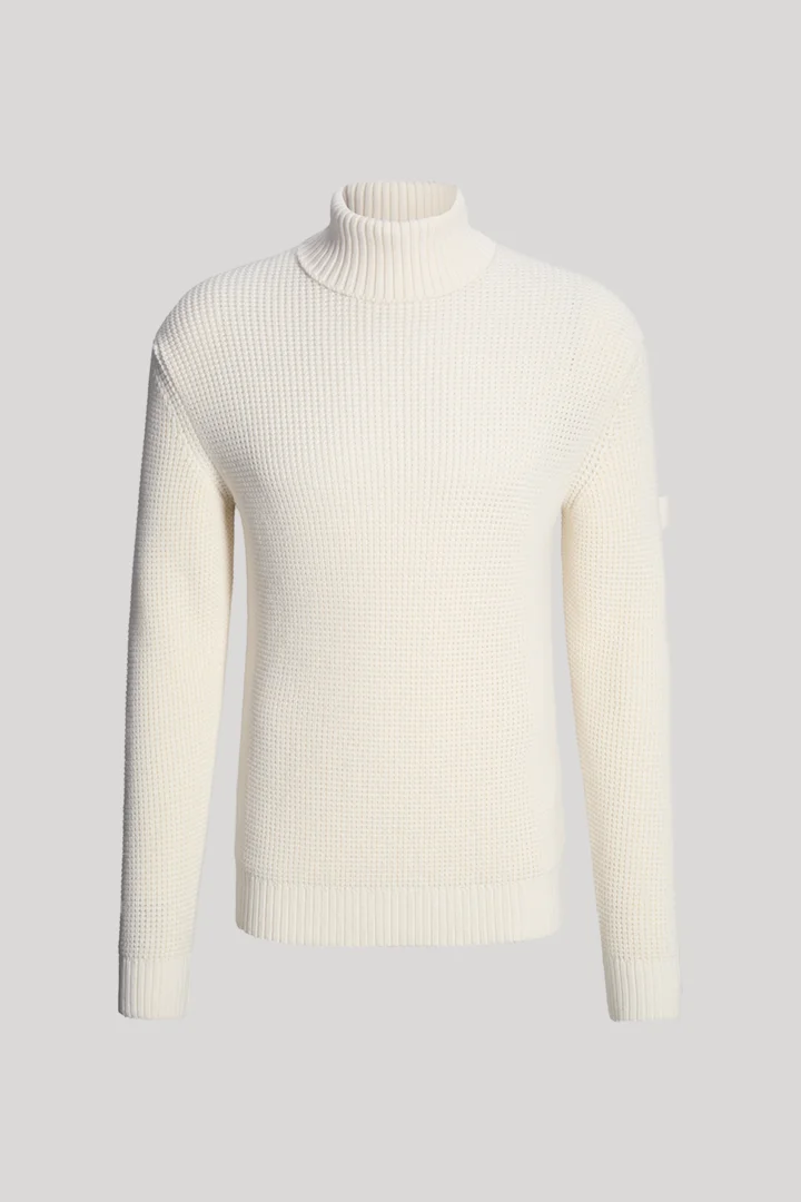 JOOP! presents the product Beige turtleneck jumper from the category Knitwear as a cut-out