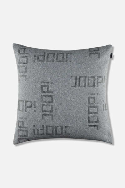 Prowadzi do strony produktu „Poszewka na poduszkę dekoracyjną JOOP! HERRINGBONE w kolorze szarym, 50 x 50 cm"