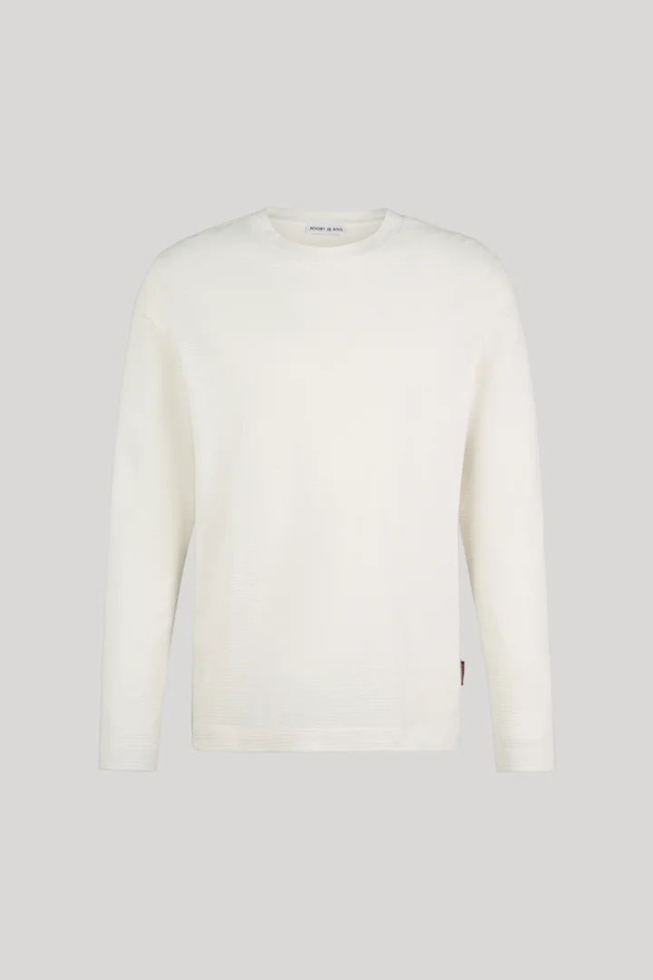 Führt zu Produktdetailseite „Longsleeve aus Baumwolle in Beige"