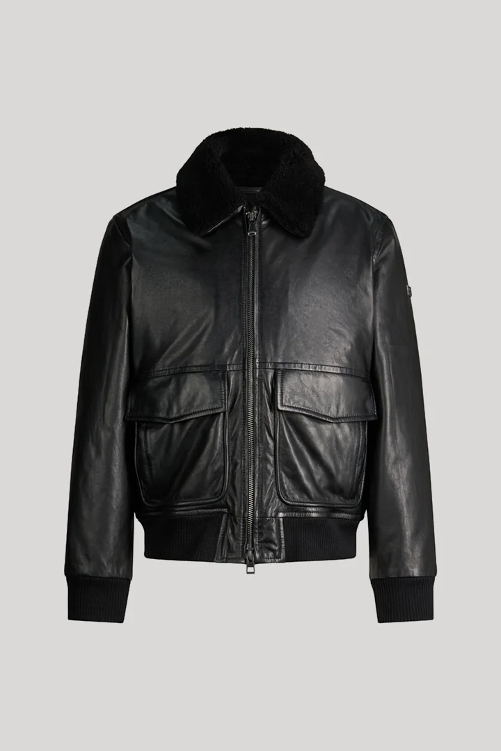 JOOP! präsentiert das Produkt Lederjacke aus Lammnappa in Schwarz aus der Kategorie Lederjacken als Freisteller