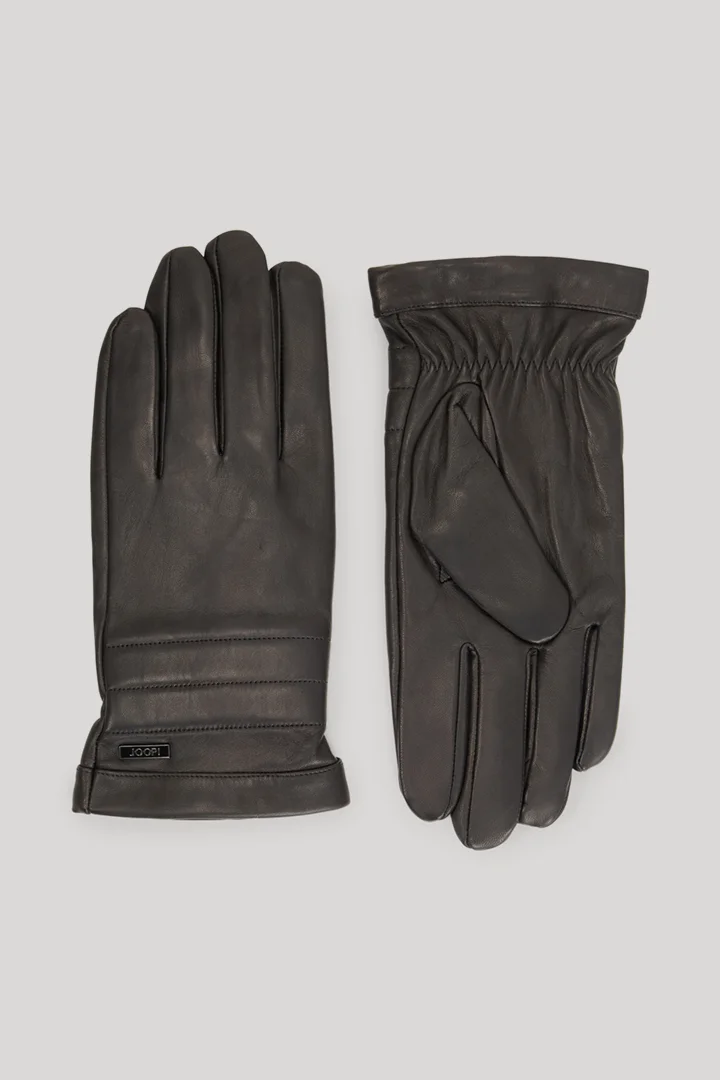 Führt zu Produktdetailseite „Lederhandschuhe in Schwarz"