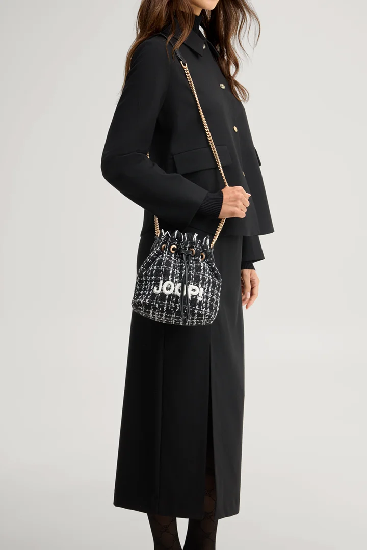 Leads to product detail page "Milano zohara bucket bag in black"