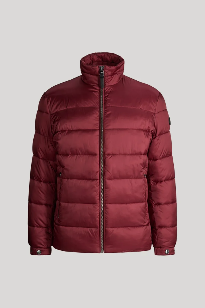 JOOP! presents the product Quilted jacket with a stand-up collar in burgundy from the category Jackets as a cut-out