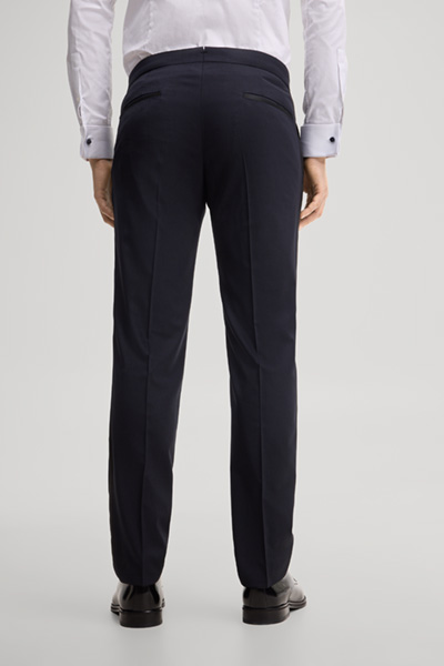 Führt zu Produktdetailseite „Baukasten-Hose aus Wollmix in Navy"