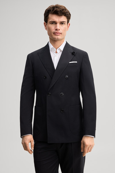 Leads to product detail page "Modular double-breasted suit jacket in black"