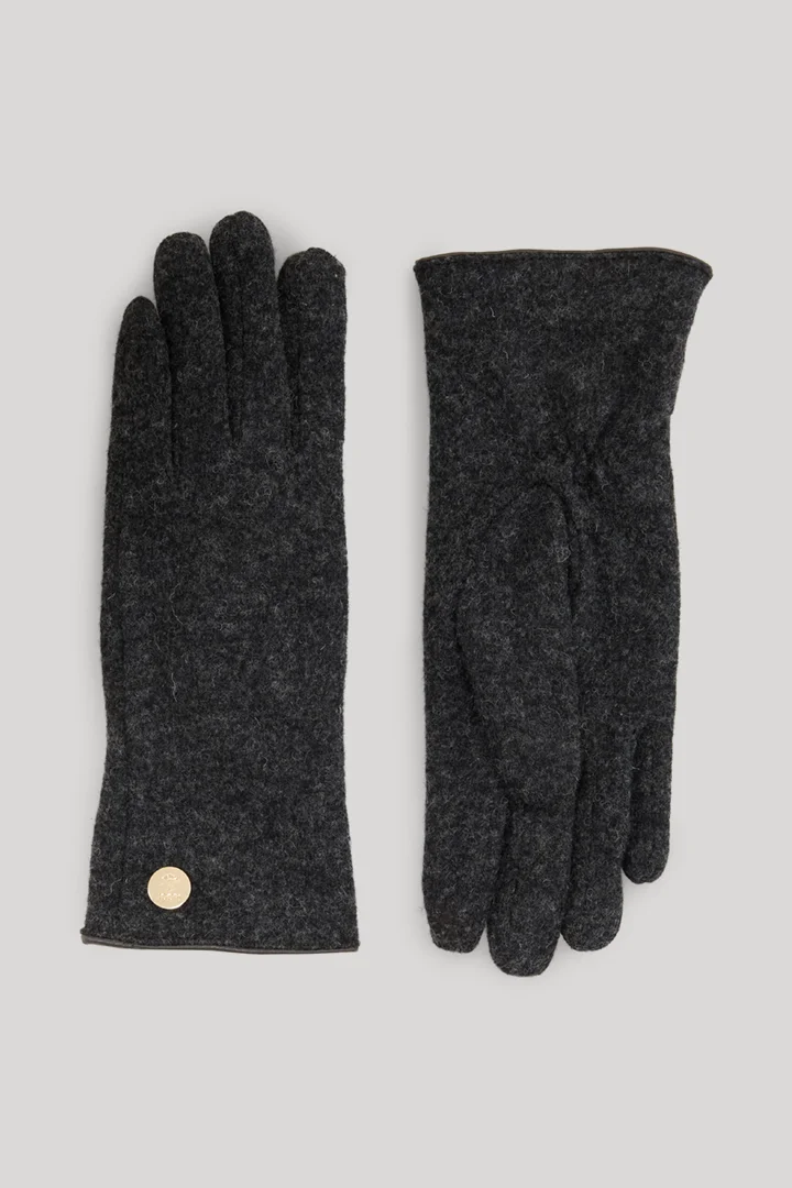 Leads to product detail page "Wool gloves in anthracite"