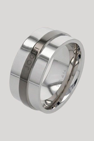 Ring in gunmetal/silver