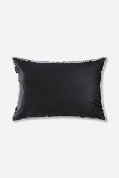 Leads to product detail page "JOOP! calm cornflower decorative cushion cover in black, 40 x 60 cm"