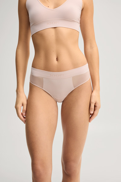 Leads to product detail page "2-pack of high-rise thongs in pale pink/black"
