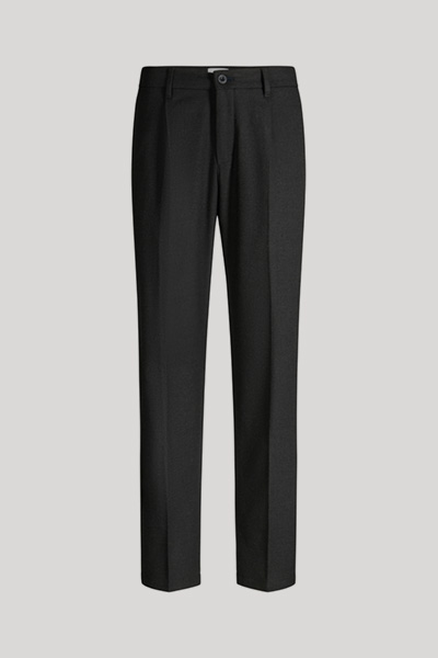 Black pleated trousers