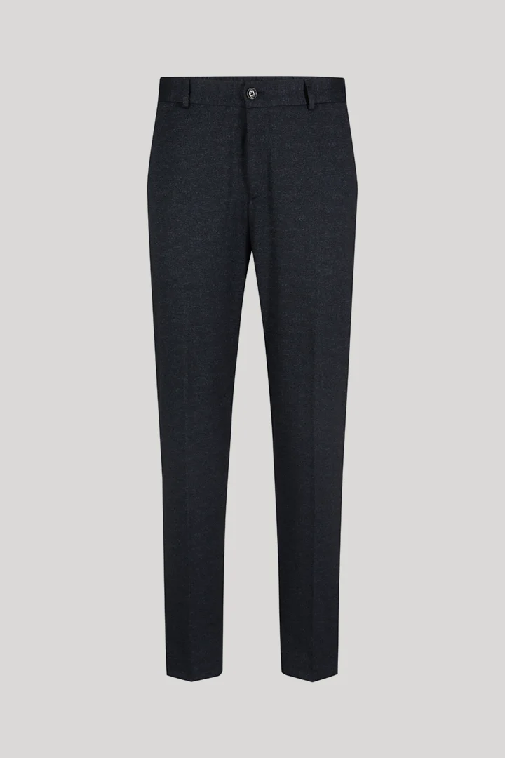 Führt zu Produktdetailseite „Baukasten-Hose aus Viskosemix in Navy"