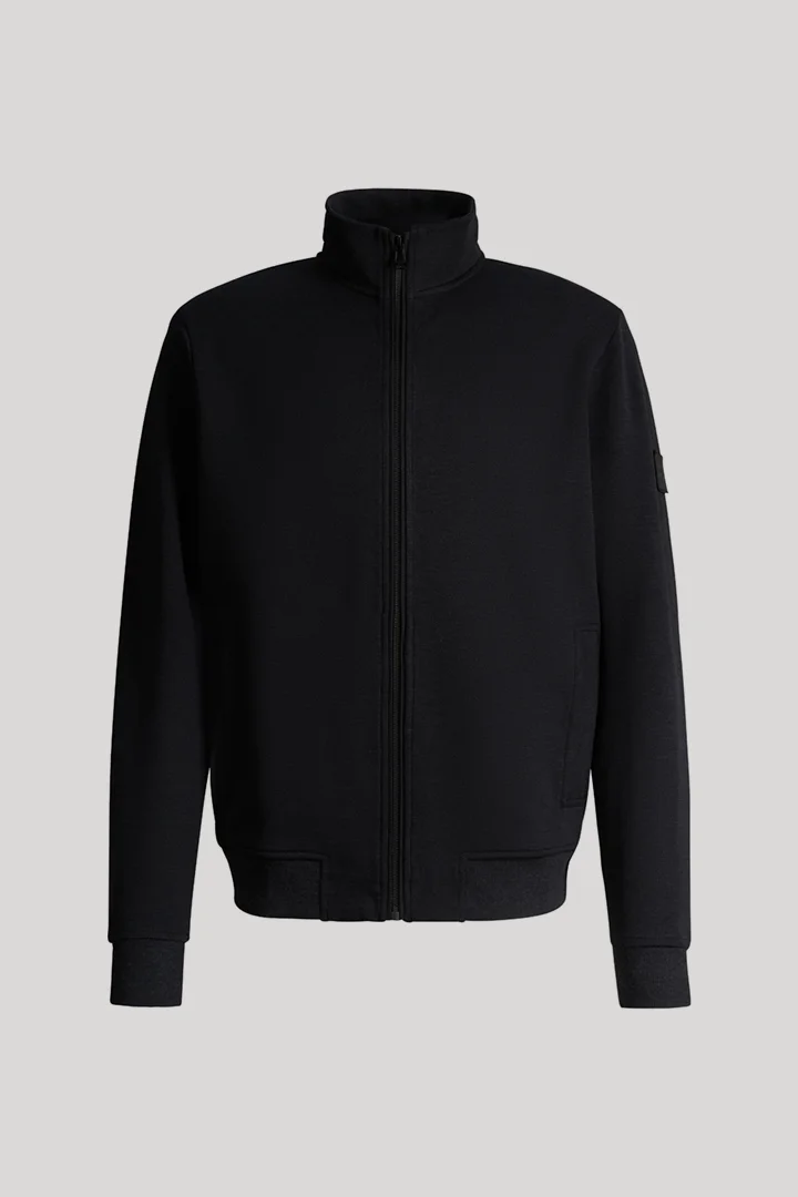 Sweatjacke in Schwarz