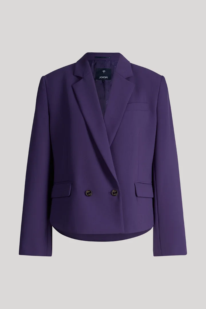 Leads to product detail page "Double-breasted blazer in purple"