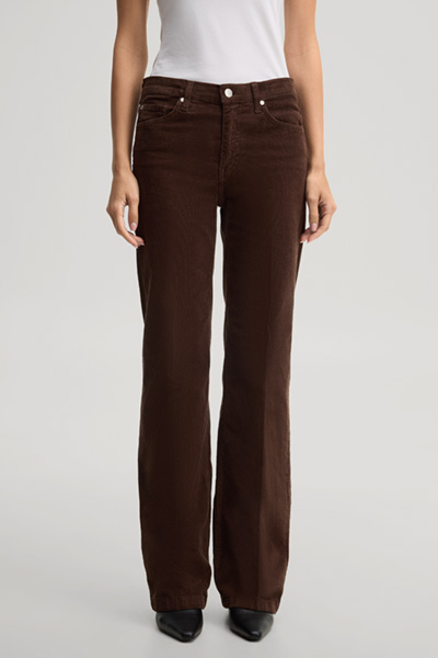 Leads to product detail page "Fine-cord jeans in dark brown"