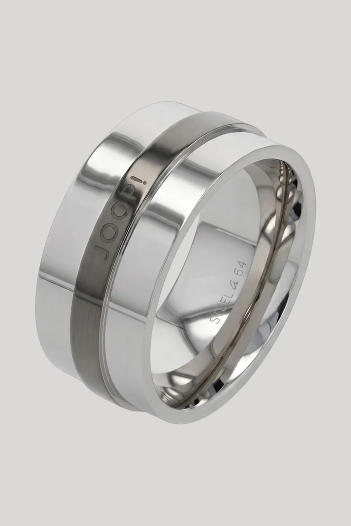 Leads to product detail page "Ring in gunmetal/silver"