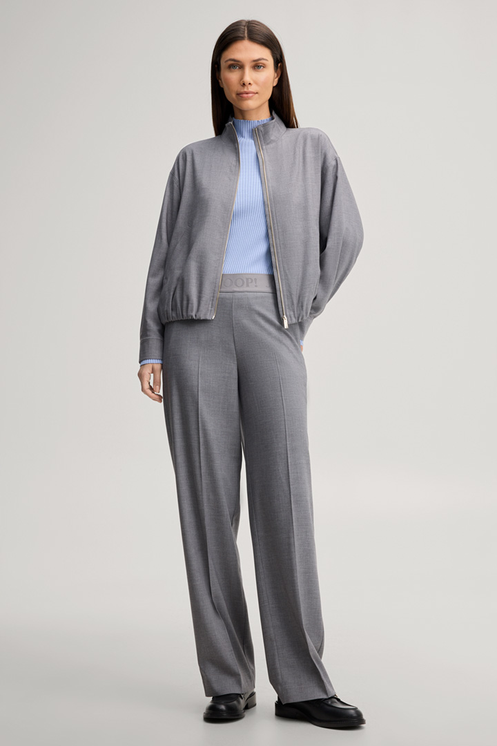 Leads to look detail page “Shop the look: Flannel Two-Piece Set in Mottled Gray”